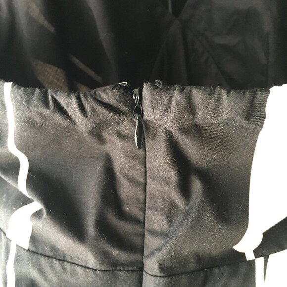 Kenneth Cole New York Black Ivory Cotton Halter Dress Size 2 - Picture 4 of 6